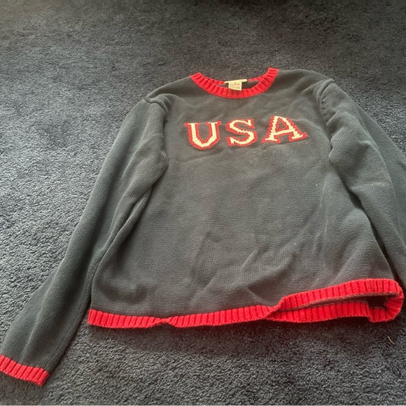 Polo Ralph Lauren Sweaters - navy blue and Red USA Sweater